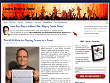 Tablet Screenshot of learndrumsnow.com